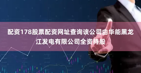 配资178股票配资网址查询该公司由华能黑龙江发电有限公司全资持股