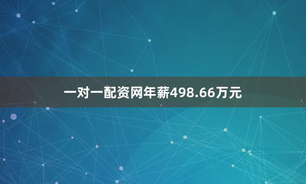 一对一配资网年薪498.66万元